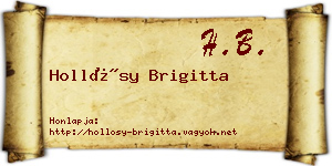 Hollósy Brigitta névjegykártya