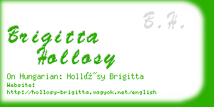 brigitta hollosy business card